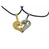 Coppia di collane con con cuore - Colore Argento e Oro