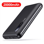 FPU Power Bank 20000mah Portable Charging Charger Powerbank 20000 mah Mobile Phone External Battery Pack Poverbank For Xiaomi mi