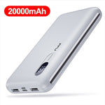 FPU Power Bank 20000mah Portable Charging Charger Powerbank 20000 mah Mobile Phone External Battery Pack Poverbank For Xiaomi mi