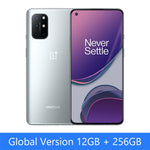 Global Rom OnePlus 8T 8 T 8GB 128GB Snapdragon 865 5G Smartphone 120Hz AMOLED Fluid Screen 48MP Quad Cams 4500mAh 65W Warp