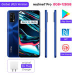 Realme 7 Pro Global Version Smartphone 65W Fast Charge Fingerprint Unlock Fullscreen MobilePhone Snapgragon 720G Game Cellphone