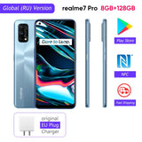 Realme 7 Pro Global Version Smartphone 65W Fast Charge Fingerprint Unlock Fullscreen MobilePhone Snapgragon 720G Game Cellphone