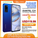 OUKITEL C21 Smartphone Helio P60 Quad Camera 20MP Selfie 6.4'' FHD+ Hole Punch Screen 4000mAh Octa Core 4+64GB Phone 4G Celular